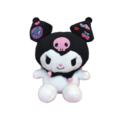 SANRIO ORIGINAL KUROMI APPLIQUE 12 IN PLUSH KU