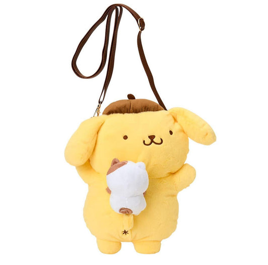 SANRIO POMPOMPURIN CHARACTER FORM SHOULDER BAG