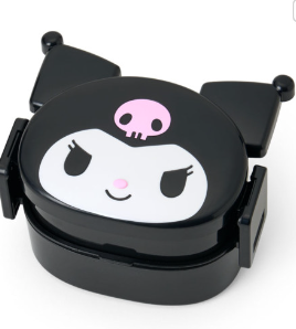 SANRIO ORIGINAL KUROMI 2 TIER BENTO LUNCH BOX FACE