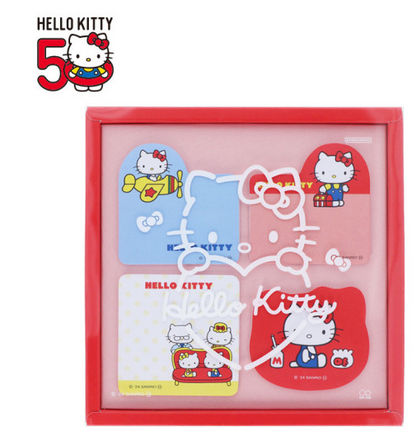 SANRIO ORIGINAL HELLO KITTY 50TH ANNIVERSARY BOXED STICKY NOTE A 1970