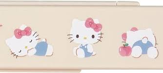 SANRIO JAPAN ORIGINAL HELLO KITTY CHOPSTICK AND SPOON SET WITH CASE