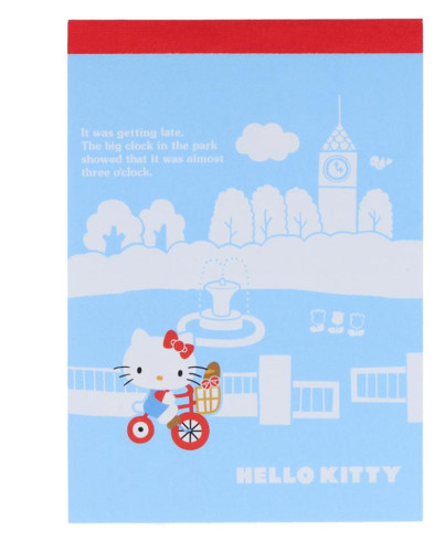 SANRIO ORIGINAL HELLO KITTY MINI NOTEPAD SHOPPING 50TH ANNIVERSARY2002