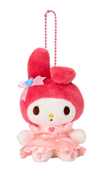 SANRIO ORIGINAL MY MELODY 50TH ANNIVERSARY MASCOT HOLDER- APRON PINK