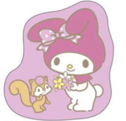 SANRIO MY MELODY DIECUT RUG INTERIOR