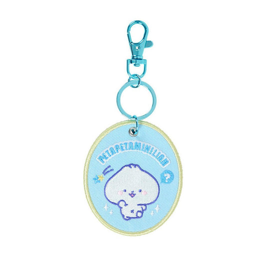 SANRIO PETAPETAMINILIAN EMBROIDERED PATCH KEYCHAIN