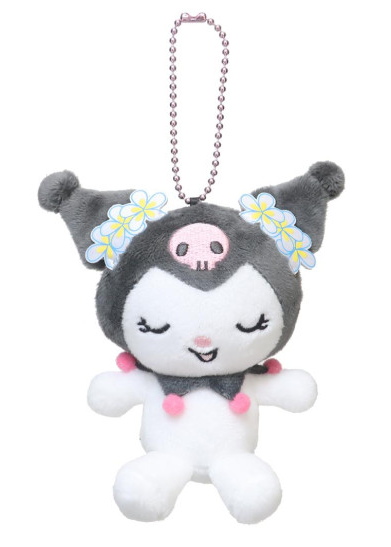SANRIO ORIGINAL KUROMI 20TH ANNIVERSARY MASCOT HOLDER FLOWER