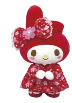 SANRIO MY MELODY STANDING SAKURA KIMONO PLUSH