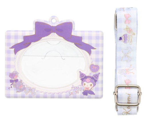 SANRIO ORIGINAL KUROMI LOLITA CARD CASE WITH STRAP