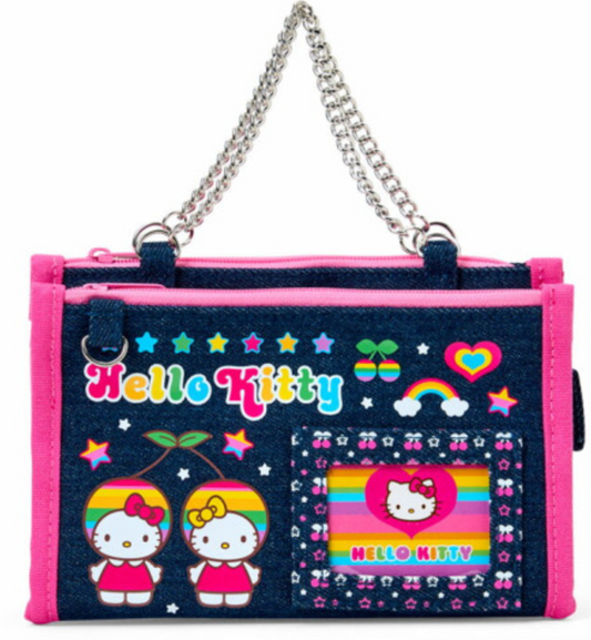 SANRIO ORIGINAL HELLO KITTY HEART-FLUTTERING HEISEI GIRL DEMIN POUCH