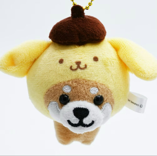 SANRIO POMPOMPURIN COSTUME SHIBA INU MASCOT CHARM