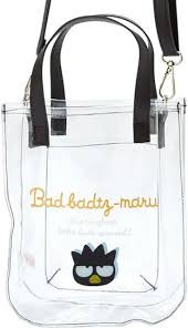 SANRIO JAPAN ORIGINAL BADTZ MARU CLEAR SHOULDER HANDBAG