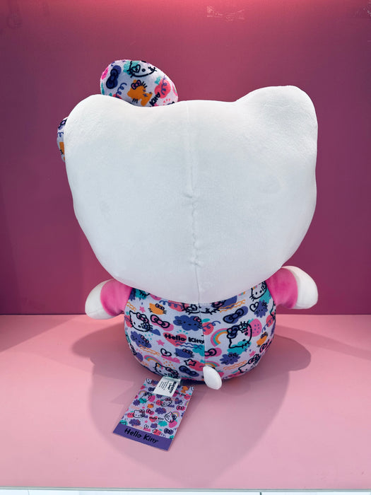 HELLO KITTY 12 INCH PLUSH COLORFUL GRAFFITI