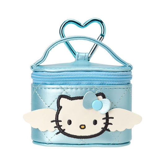 SANRIO ORIGINAL HELLO KITTY VANITY SHAPED MINI ACCESSORY CASE MINIATURE QUILT BLUE