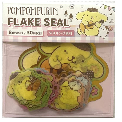 SANRIO ORIGINAL POMPOMPURIN FLAKE SEAL PN