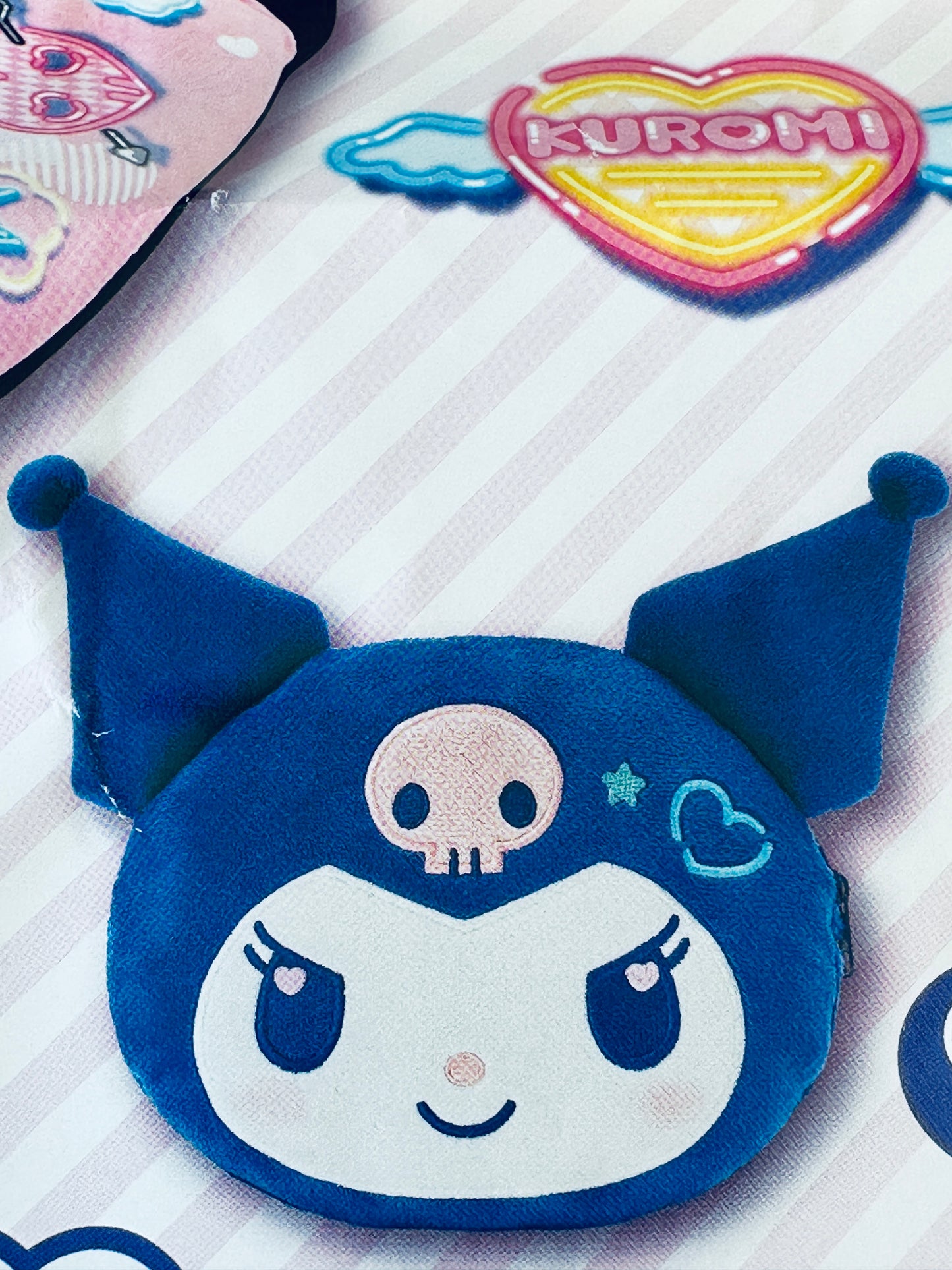 SANRIO JAPAN ORIGINAL KUROMI KUJI PLUSH POUCH 2024 #6