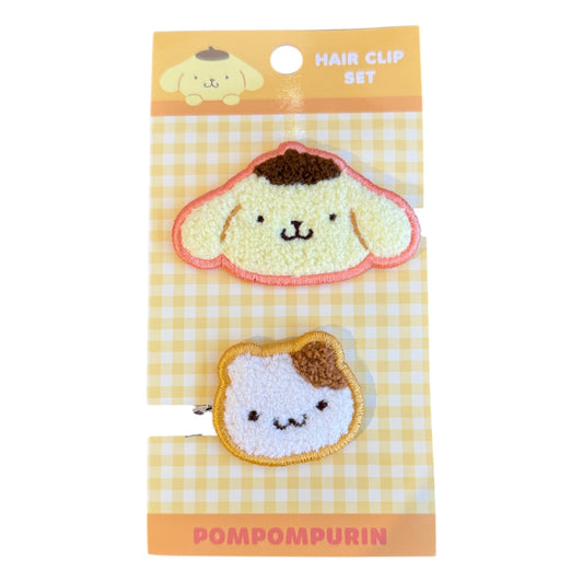 SANRIO ORIGINAL POMPOMPURIN HAIR CLIP SET