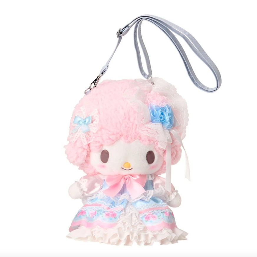 SANRIO ORIGINAL MY SWEET PIANO PLUSH POCHETTE CROSSBODY SHOULDER BAG (FAIRY TALE PARTY FRILLS LACE DRESS)