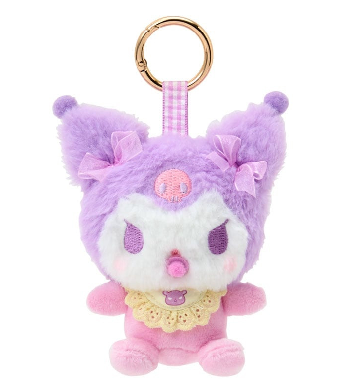 SANRIO ORIGINAL KUROMI MASCOT HOLDER BAG CHARM (BABY RIBBON FLUFFY)