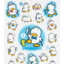 SANRIO JAPAN ORIGINAL PECKLE STICKER SEET HAPPY WITH SINGING AND DANCING