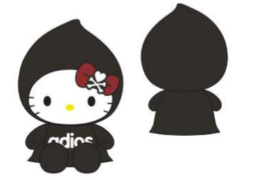 SANRIO HELLO KITTY BEAN DOLL ADIOS HALLOWEEN TOKIDOKI
