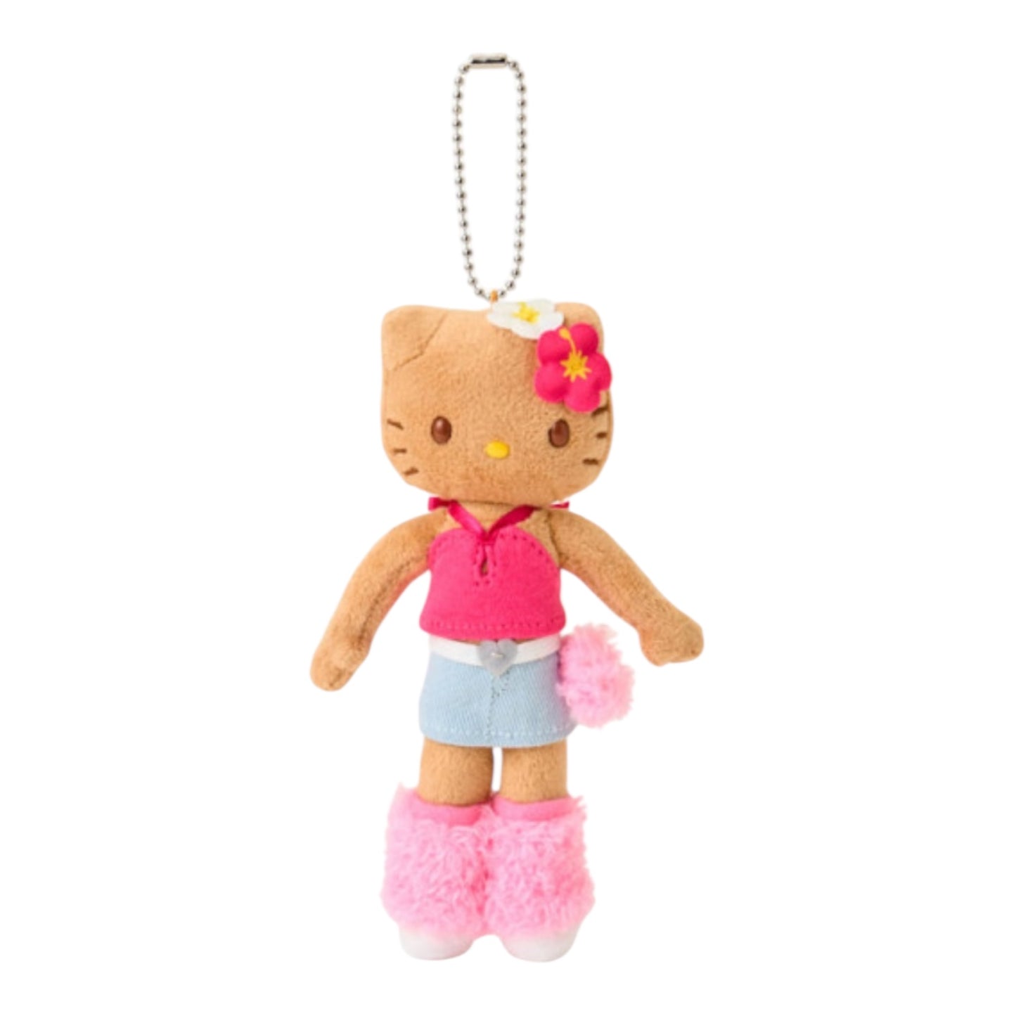 SANRIO ORIGINAL HELLO KITTY MASCOT HOLDER CLOSET COLLECTION GAL STYLE Y2K HIBISCUS TAN