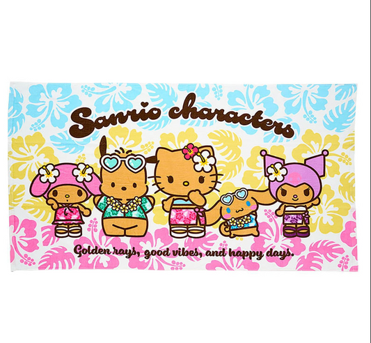 SANRIO ORIGINAL CHARACTERS BATH TOWEL ENDLESS SUMMER VACATION
