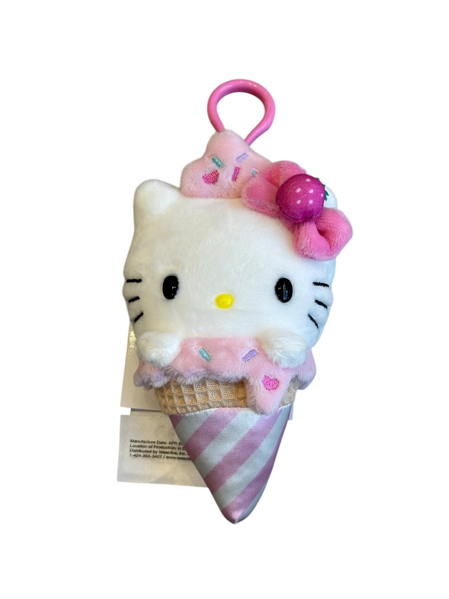 SANRIO HELLO KITTY MASCOT CLIP ICE CREAM
