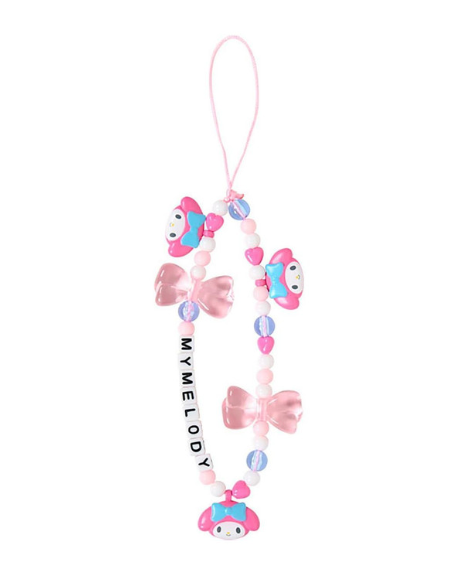 SANRIO ORIGINAL MY MELODY BEAD STRAP WITH MASCOT