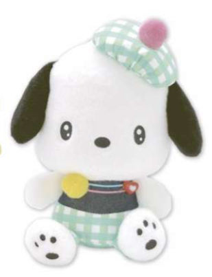 SANRIO POCHACCO GINGHAM DENIM 8 IN PLUSG