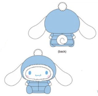 SANRIO CINNAMOROLL HOODED PUFFER JACKET 12 INCHES PLUSH