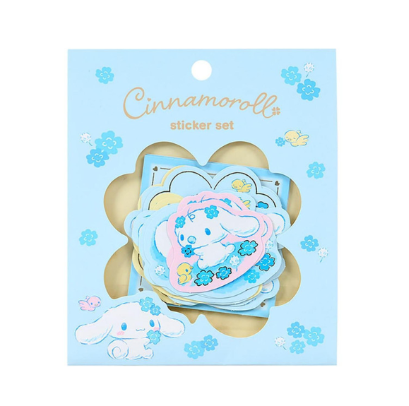SANRIO ORIGINAL CINNAMOROLL STICKER SET LIGHT BLUE CLOVER