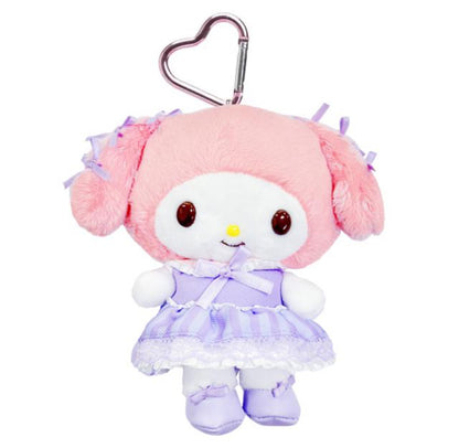 SANRIO ORIGINAL MY MELODY 50TH ANNIVERSARY MASCOT HOLDER (PINK AND PURPLE ROSE)