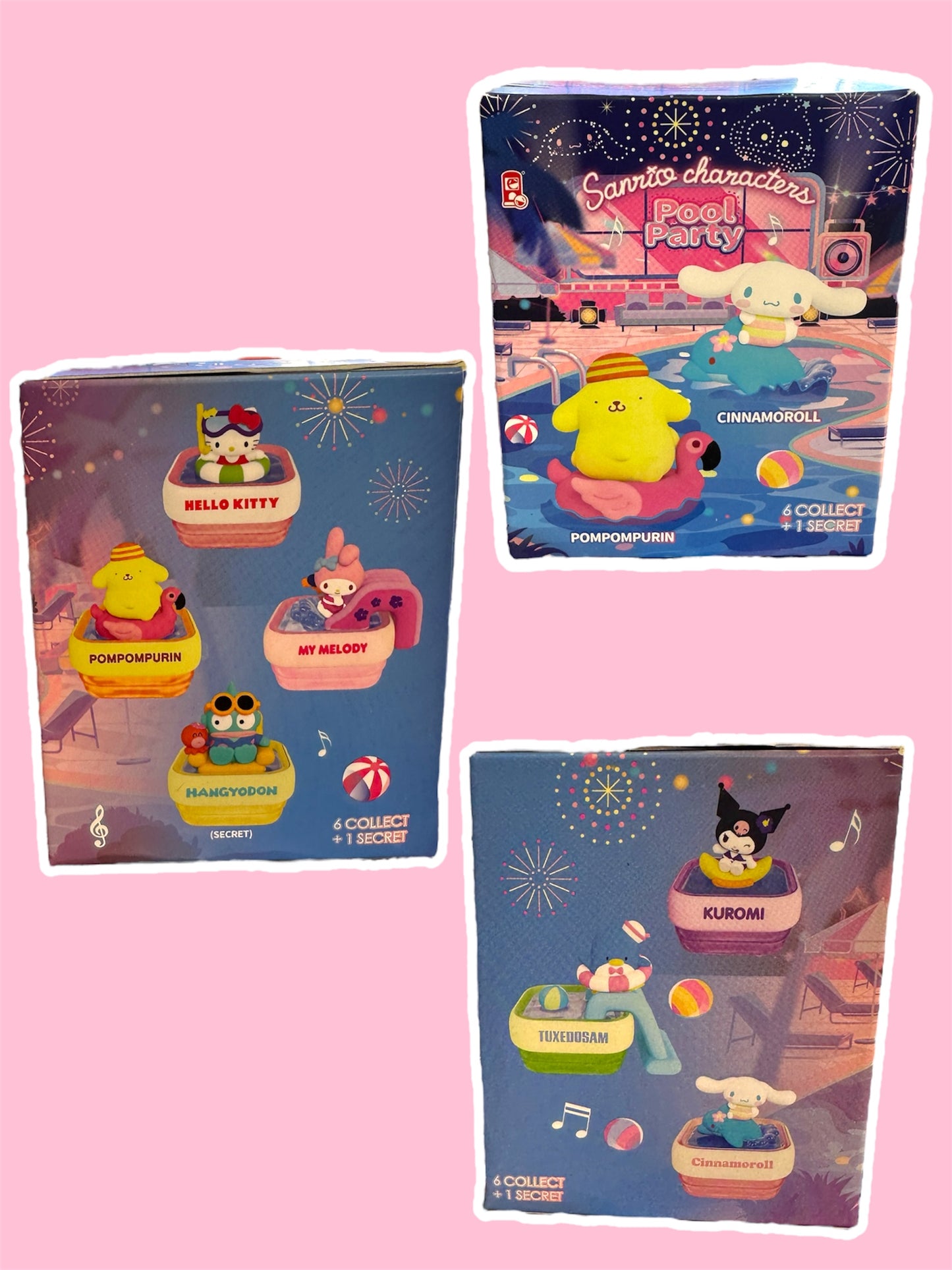 SANRIO CHARACTERS FIGURE POOL PARTY BLIND BOX