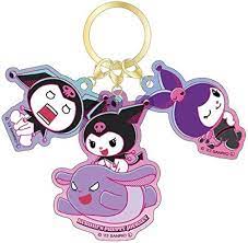 SANRIO JAPAN ORIGINAL KUROMI ACRYLIC POSE / PRETTY JOURNEY KEYCAHIN