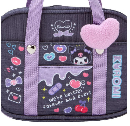 SANRIO JAPAN ORIGINAL KUROMI MINI POUCH SANRIO ACADEMY SPARKLE CLUB