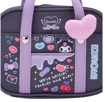 SANRIO JAPAN ORIGINAL KUROMI MINI POUCH SANRIO ACADEMY SPARKLE CLUB