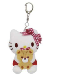 SANRIO HELLO KITTY MASCOT KEY CLIP RED BEAR