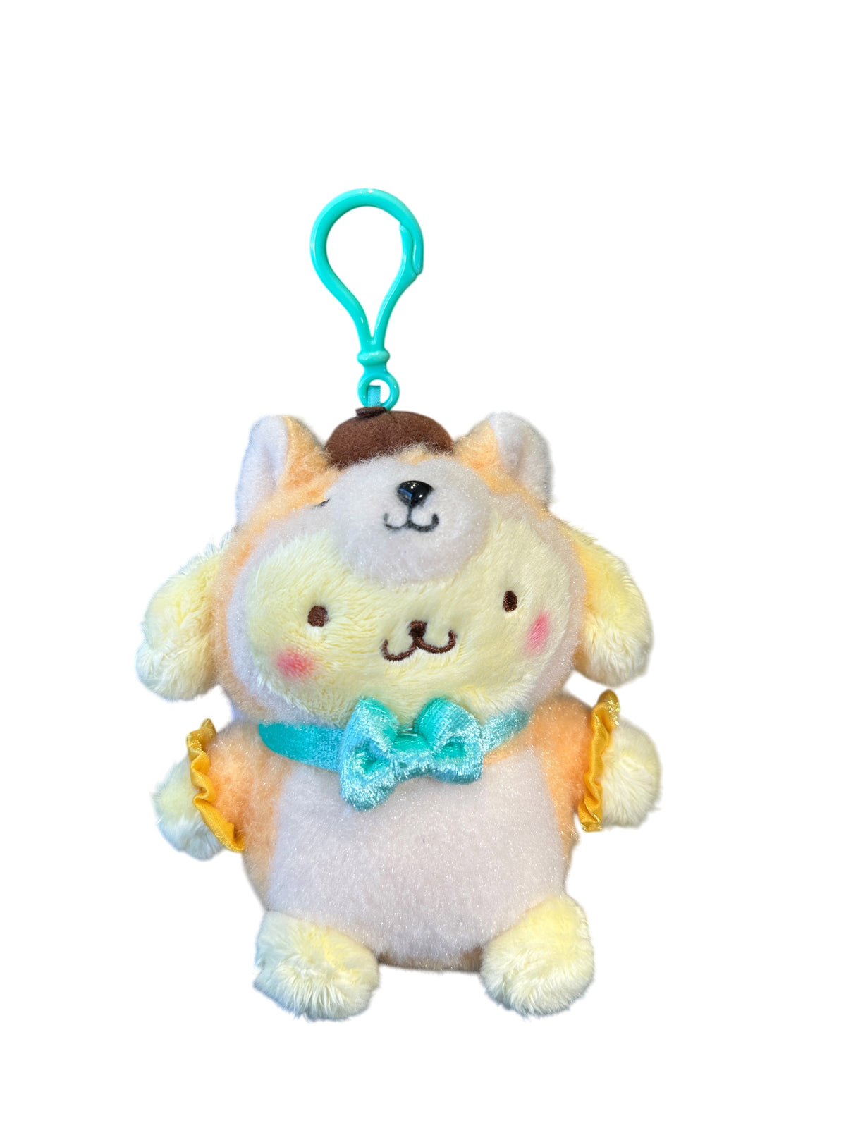 SANRIO POMPOMPURIN MASCOT CLIP ON SHIBA INU DOG