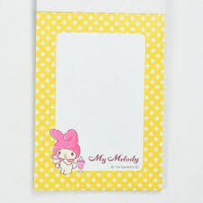 SANRIO ORIGINAL MY MELODY MINI NOTEPAD RETRO