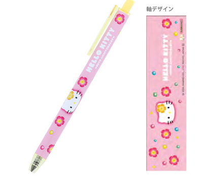 SANRIO ORIGINAL HELLO KITTY 50TH ANNIVERSARY METACIL LIGHT KNOCK PENCIL FLOWER