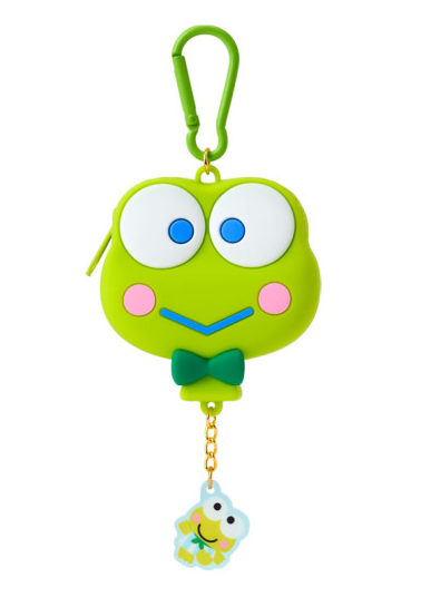 SANRIO ORIGINAL KEROPPI FACE-SHAPED SILICONE MINI POUCH DREAMING BALLOON