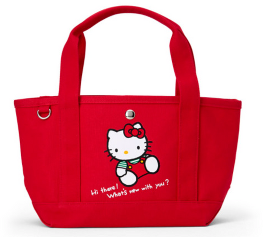 SANRIO ORIGINAL HELLO KITTY RETRO NOSTALGIA RED MINI TOTE BAG