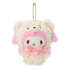 SANRIO ORIGINAL MY MELODY FLUFFY MASCOT CHARM / PLUSH