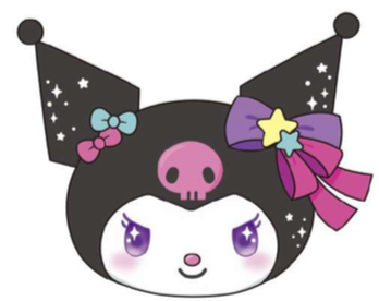 SANRIO KUROMI SPARK FACE PLUSH