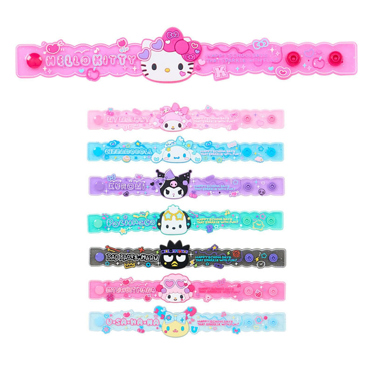 SANRIO ORIGINAL CHARACTERS RUBBER WRIST BAND BLIND BOX