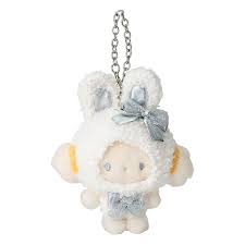 SANRIO ORIGINAL COGIMYUN FLUFFY SNOW RABBIT MASCOT CHARM / PLUSH