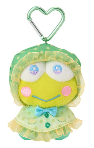 SANRIO ORIGINAL KEROPPI SWEET RAIN COLLECTION RAINCOAT MASCOT HOLDER