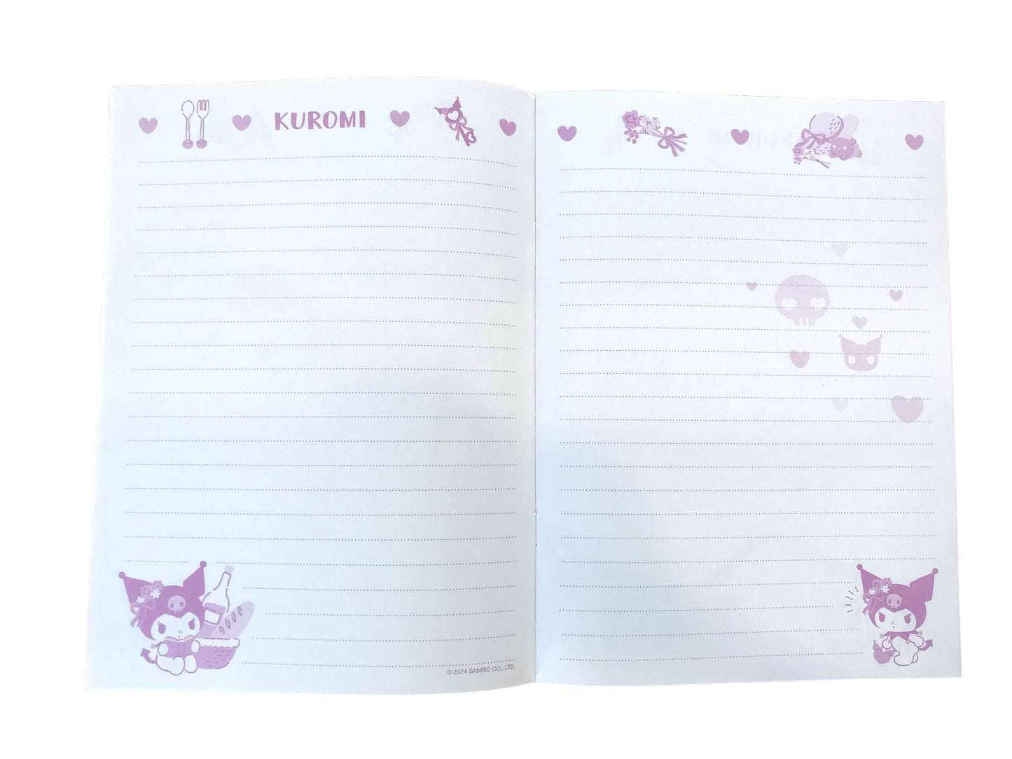 SANRIO JAPAN ORIGINAL KUROMI A5 NOTEBOOK