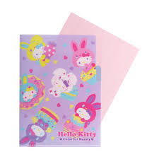 SANRIO ORIGINAL HELLO KITTY A5 FILE BUNNY 50TH ANNIVERSARY 2002