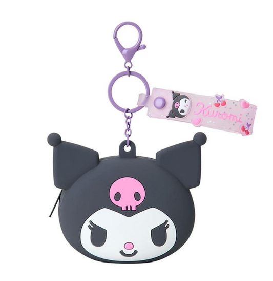 SANRIO ORIGINAL KUROMI MINI SILICONE POUCH KEYCHAIN